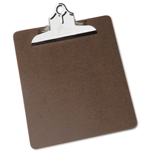 Picture of 7520002815918 SKILCRAFT Composition Board Clipboard, 5.5" Clip Capacity, Holds 8.5 x 11 Sheets, Brown