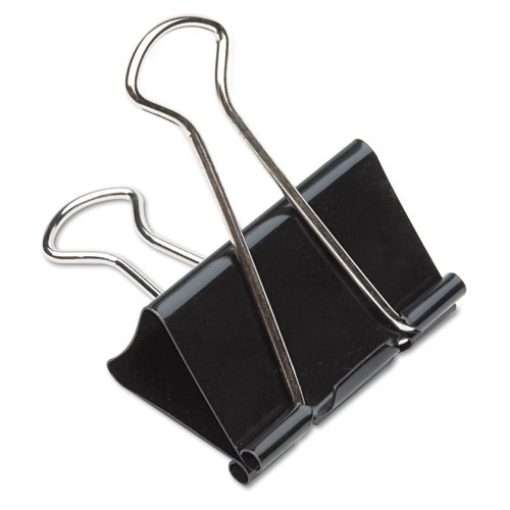 Picture of Nsn2855995 Skilcraft Binder Clip, Large, Black/silver, Dozen