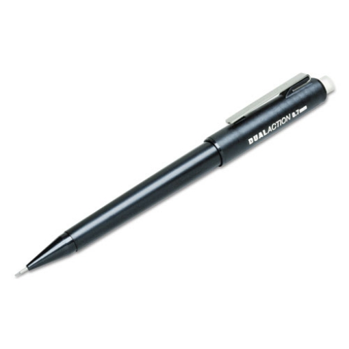 Picture of 7520013176140 SKILCRAFT Dual Action Mechanical Pencil, 0.7 mm, F (#2.5), Black Lead, Black Barrel, Dozen