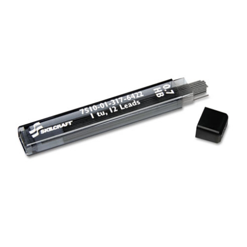 Picture of 7510013176422 Skilcraft Lead Refill For Mechanical Pencil, 0.7 Mm, Hb, Black, 12/tube