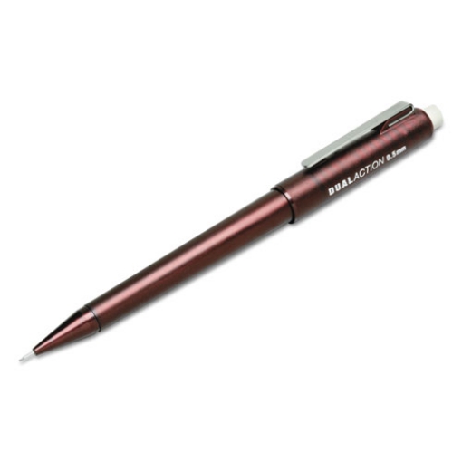 Picture of 7520013176428 SKILCRAFT Dual Action Mechanical Pencil, 0.5 mm, F (#2.5), Black Lead, Burgundy Barrel, Dozen