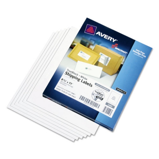 Picture of 7530013494463 Skilcraft Laser Labels, Label Printers, 8.5 X 11, White, 100/box