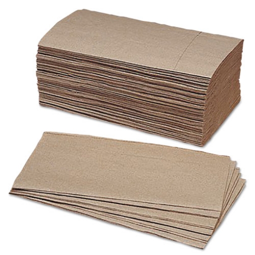 Picture of 8540013590798, SKILCRAFT, Recycled Paper Towels, 1-Ply, 9.25 x 5.38, Kraft, 250/Bundle, 16 Bundles/Box