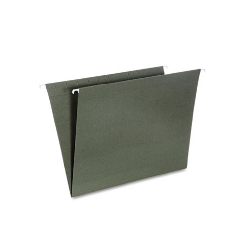 Picture of 7530013649496 SKILCRAFT Hanging File Folder, Letter Size, Straight Tabs, Green, 25/Box