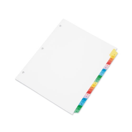 Picture of 7530013683492 Skilcraft Multiple Index Sheets, 26-Tab, A To Z, 11 X 8.5, White, 1 Set