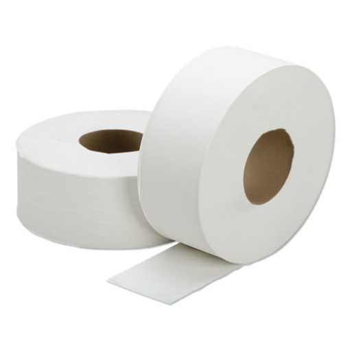 Picture of 8540013786218 SKILCRAFT Jumbo Roll Toilet Tissue, 1-Ply, White, 3.5" x 4,000 ft,  6/Box