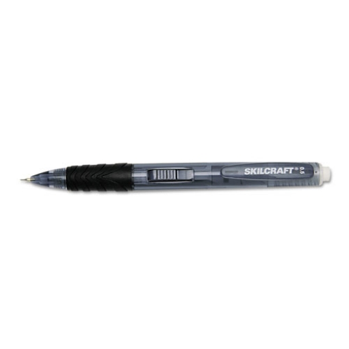 Picture of 7520013861581 SKILCRAFT Side-Action Mechanical Pencil, 0.5 mm, F (#2.5), Black Lead, Blue Barrel, 6/Box