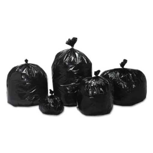 Picture of 8105013862362, Skilcraft Recycled Content Trash Can Liners, 56 Gal, 1.5 Mil, 43", Brown/black, 100/box