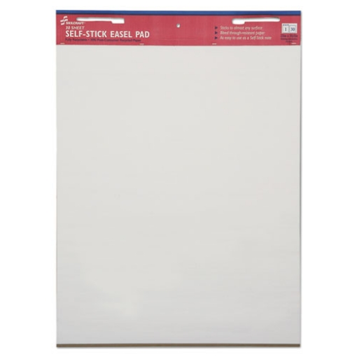 Picture of 7530013930104 SKILCRAFT Self-Stick Easel Pad, Unruled, 25 x 30, White, 30 Sheets, 2/Pack