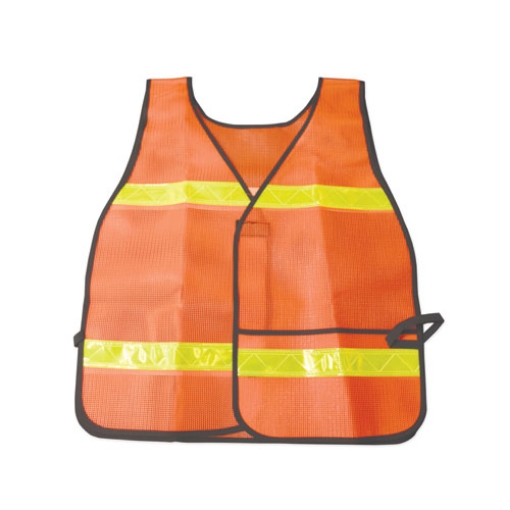 Picture of 8415013940216, SKILCRAFT Safety Reflective Vest, One Size Fits All, Orange/Yellow