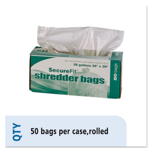 Picture of 8105013994793, Heavy-Duty Shredder Bags, 39 Gal Capacity, 50/bx