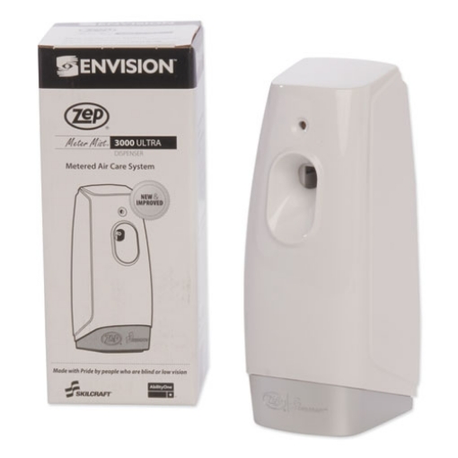 Picture of 4510014264187, Skilcraft, Zep Meter Mist 3000 Odor Control Dispenser, 3.25"x 3.63" X 10.5", White