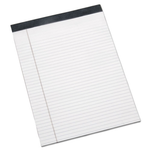 Picture of 7530014471353 Skilcraft Legal Pads, Wide/legal Rule, Gray Linen Headband, 50 White 8.5 X 11.75 Sheets, Dozen