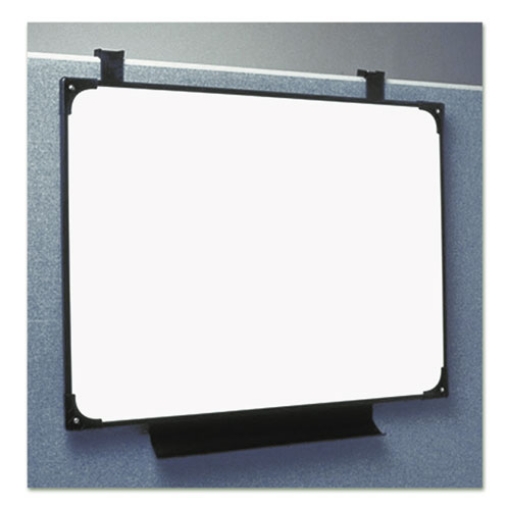 Picture of 7520014545704 SKILCRAFT Dry Erase Marker Board Cubie, 29 x 38.5, Melamine White Surface, Black Frame