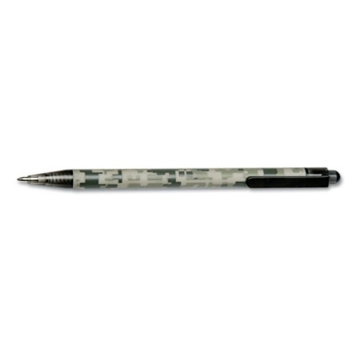 Picture of 7520014575400 Skilcraft Acu-500 Ballpoint Pen, Retractable, Medium 1 Mm, Black Ink, Camouflage Barrel, Dozen