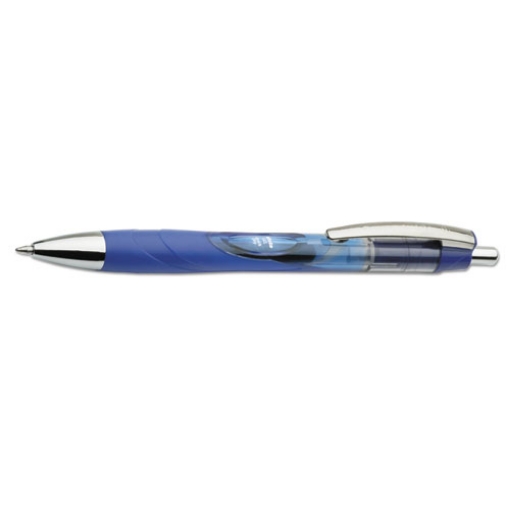 Picture of 7520015068502 Skilcraft Vista Gel Pen, Retractable, Medium 0.7 Mm, Blue Ink, Translucent Blue Barrel, Dozen