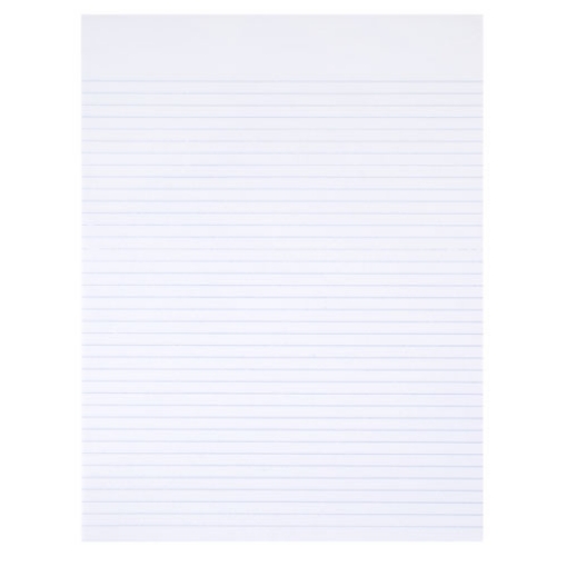 Picture of 7530015167581 Skilcraft Writing Pad, Narrow Rule, 100 White 8.5 X 11 Sheets, Dozen