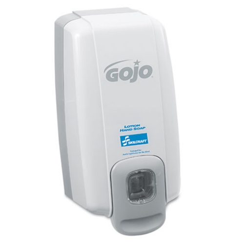 Picture of 4510015219872, Skilcraft Gojo Lotion Soap Wall-Dispenser, 1,000 Ml, 5 X 4 X 10, Dove Gray