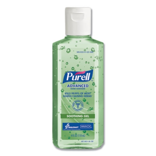 Picture of 8520015223886, Purell Gel Hand Sanitizer With Aloe, 4 Oz Bottle, 24/carton