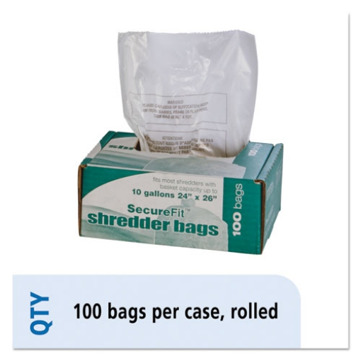 Picture of 8105015574975, Medium-Duty Shredder Bags, 10 Gal Capacity, 100/bx