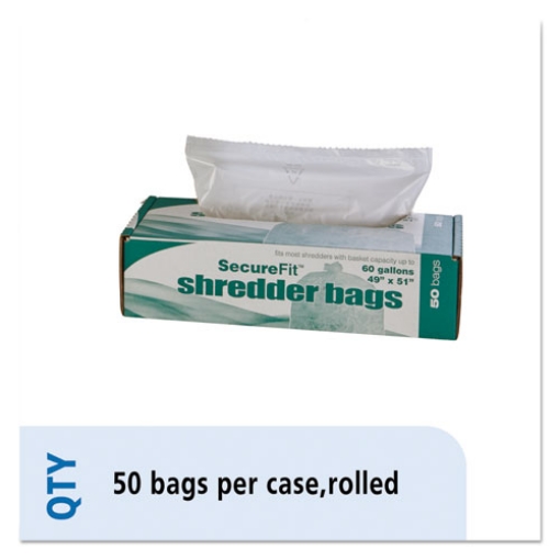 Picture of 8105015574982, Heavy-Duty Shredder Bags, 60 Gal Capacity, 50/bx