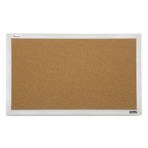 Picture of 7195015679517 SKILCRAFT Quartet Cubicle Cork Board, 21.5 x 32, Tan Surface, Silver Aluminum Frame