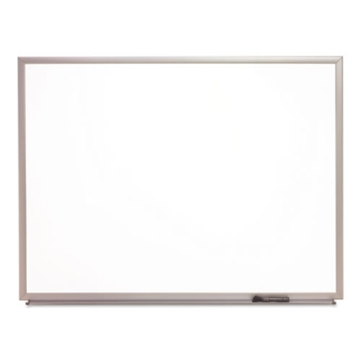 Picture of 7110015680398 skilcraft quartet dry erase marker board, 72 x 48, white surface, silver anodized aluminum frame