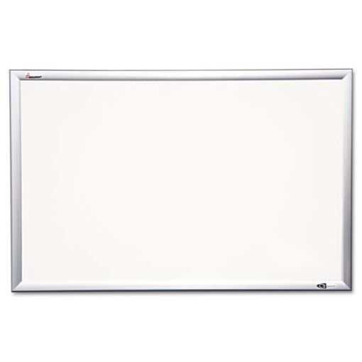 Picture of 7110015680406 skilcraft quartet magnetic porcelain marker board, 60 x 36, white surface, anodized aluminum frame