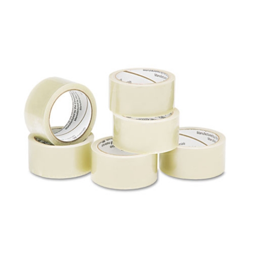 Picture of 7510015796871 Skilcraft Economy Package Sealing Tape, 3" Core, 2" X 55 Yds, Clear, 6/pack