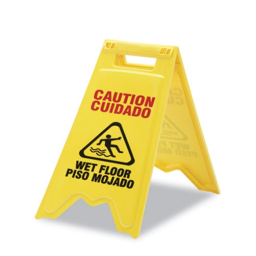 Picture of 9905015882362 SKILCRAFT Wet Floor Sign, English and Spanish,