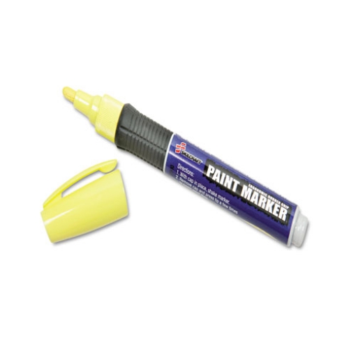 Picture of 7520015889097 Skilcraft Paint Marker, Ergonomic Rubber Grip, Medium Bullet Tip, Yellow, 6/pack