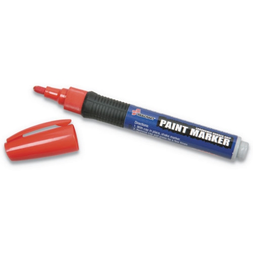 Picture of 7520015889100 Skilcraft Paint Marker, Medium Bullet Tip, Red, 6/pack