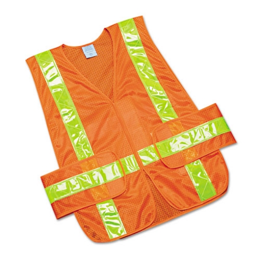 Picture of 8415015984873, SKILCRAFT, Safety Vest--Class 2 ANSI 107 2010 Compliant, One Size Fits All, Orange