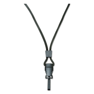 Picture of 8455016130192 SKILCRAFT Breakaway Lanyard, Plastic Swivel Hook Fastener, 36" Long, Polyester, Black, Dozen