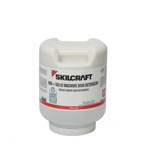 Picture of 7930016216646, Skilcraft, Bio+ Dishwasher Detergent, 8 Lb Bottle, 4/carton