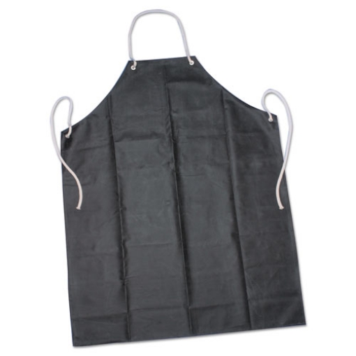 Picture of 8415006345023, SKILCRAFT, Laboratory Apron, Rubber/Aluminum/Nylon, 35 x 45, One Size Fits Most, Black