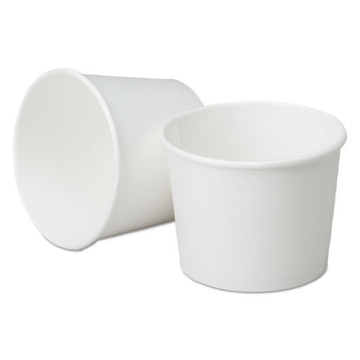 Picture of 7350006414518, Skilcraft, Squat Disposable Paper Cups, White, 12 Oz, 1,200/box