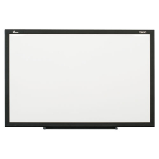 Picture of 7110016511292 SKILCRAFT Quartet Magnetic Steel Dry Erase Board, 60 x 36, White Surface, Black Aluminum Frame