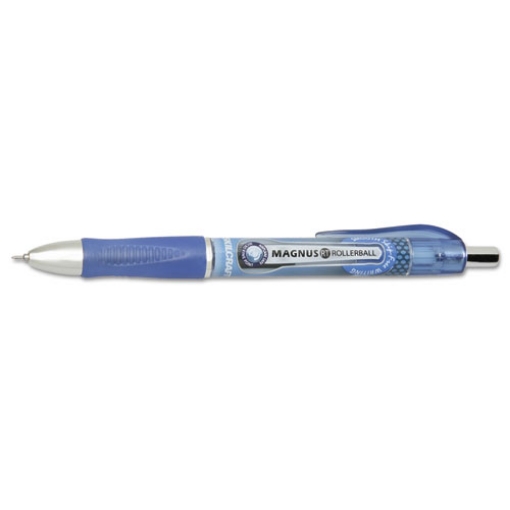 Picture of 7520016539299 Skilcraft Needle Point Roller Ball Pen, Retractable, Fine 0.7 Mm, Blue Ink, Blue/white/black Barrel, Dozen