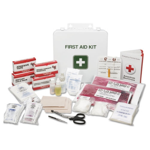 Picture of 6545006561093, Skilcraft, First Aid Kit, Industrial/construction, 8-10 Person Kit, 169 Pieces, Metal Piece