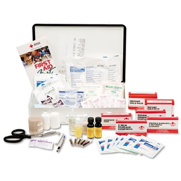 Picture of 6545006561094, Skilcraft, First Aid Kit, Industrial/construction, 20-25 Person Kit, 250 Pieces, Metal Case