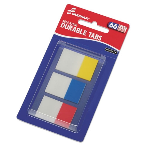 Picture of 7510016614493 Skilcraft Self-Stick Tabs/page Markers, 1", Bright, Asst, 66/pack