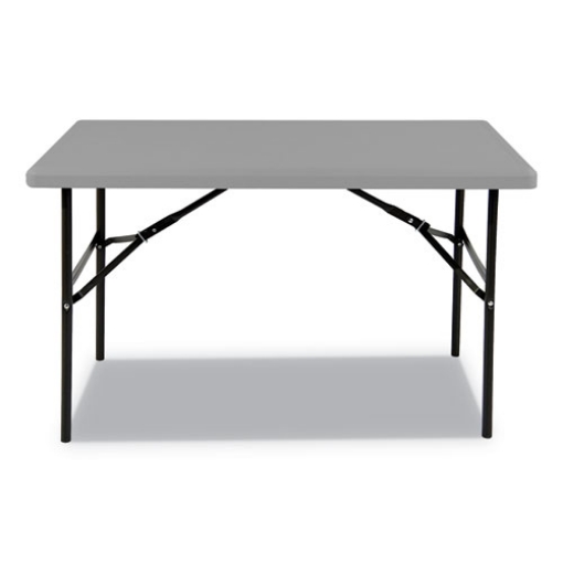 Picture of 7110016716418, SKILCRAFT Blow Molded Folding Tables, Rectangular, 30w x 96d x 29h, Charcoal