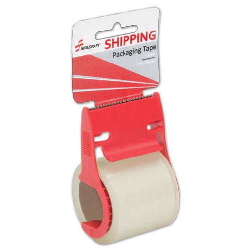 Picture of 7510016758745 Skilcraft Shipping Packaging Tape With Dispenser, 1.5" Core, 1.88" X 22 Yds, Clear