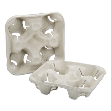 Picture of 7350016795433 Skilcraft Cup Carrier, 8 Oz To 32 Oz, Four Cups, Beige, 300/box