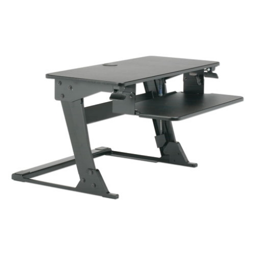 Picture of 7110016810786 Skilcraft Desktop Sit-Stand Workstation, 35.4" X 23.2" X 6.2" To 20", Black