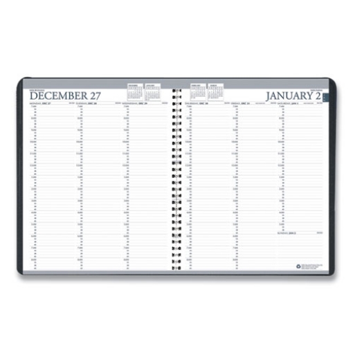 Picture of 7510016828104 SKILCRAFT Professional Weekly Planner, 11 x 8.5, Black Cover, 12-Month (Jan to Dec): 2024