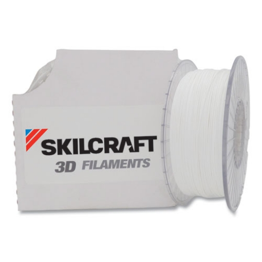 Picture of 7045016858921 Skilcraft 3d Printer Polylactic Acid Filament, 1.75 Mm, White
