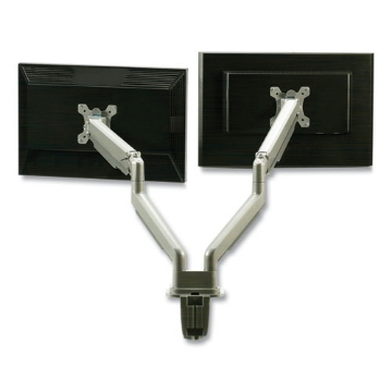 Picture of 7110016915485 Skilcraft Gas-Spring Ergonomic Dual Monitor Arm, 32" Monitors, 360 Rotation, 90 Tilt, 180 Pan, Supports 19.8 Lb