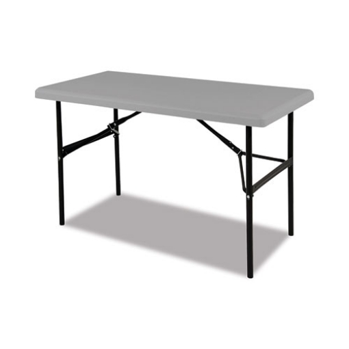 Picture of 7105016976843 SKILCRAFT Blow Molded Folding Tables, Rectangular, 48w x 24d x 20h, Gray